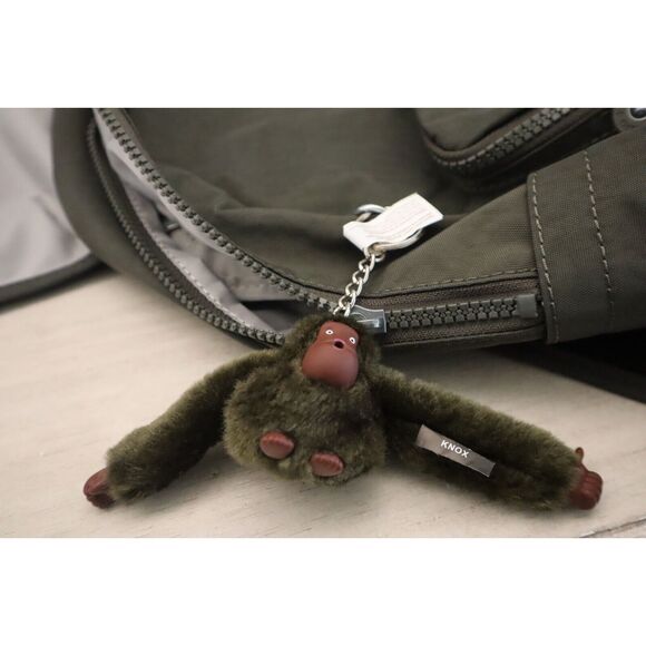 Kipling KI0365-3DU Women's Medium Size Field Green Fiona Nylon Backpack - Picture 6 of 12